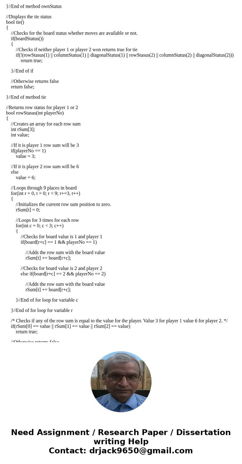 In C++, specify design, and implement a class that can be one player in a game of tic-tac-toe. The constructor should specify whether the object is to be the fi In C++, specify design, and implement a class that can be one player in a game of tic-tac-toe. The constructor should specify whether the object is to be the fi