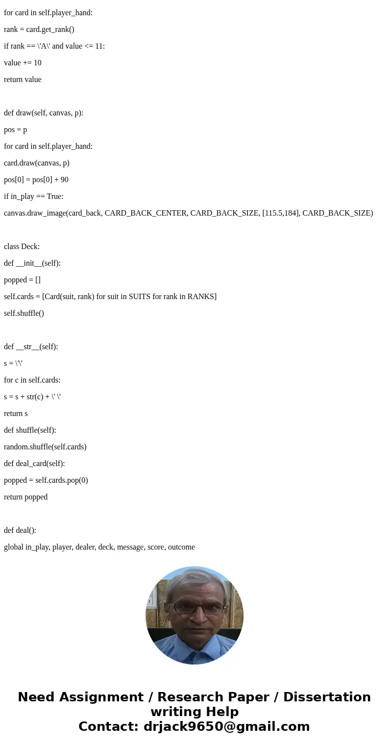 In this problem, we study the popular card game Blackjack, also known as twenty-one. In our simplfied and modified version of the game, the dealer draws cards   In this problem, we study the popular card game Blackjack, also known as twenty-one. In our simplfied and modified version of the game, the dealer draws cards