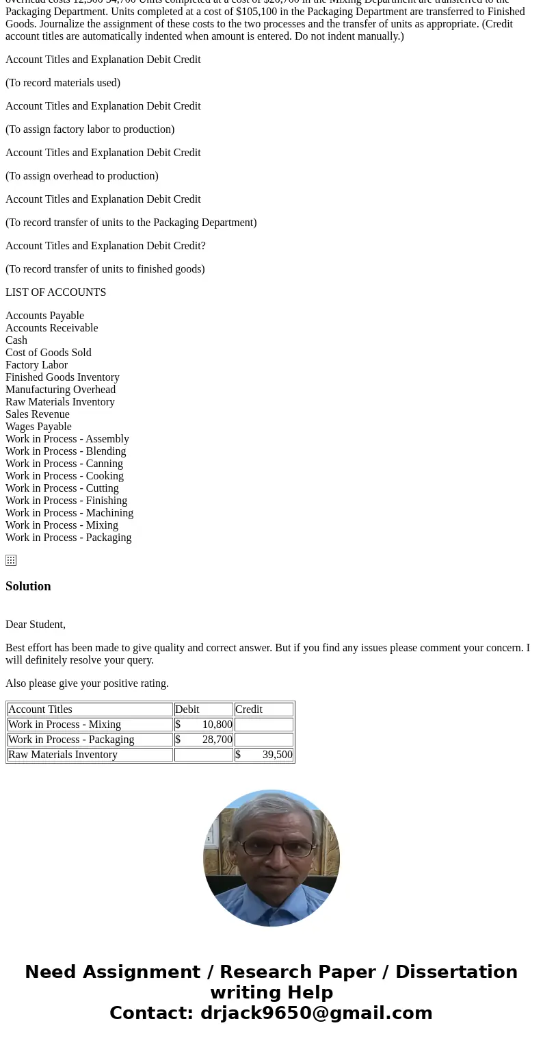 Kopa Company manufactures CH-21 through two processes: Mixing and Packaging. In July, the following costs were incurred. Mixing Packaging Raw materials used $10 Kopa Company manufactures CH-21 through two processes: Mixing and Packaging. In July, the following costs were incurred. Mixing Packaging Raw materials used $10