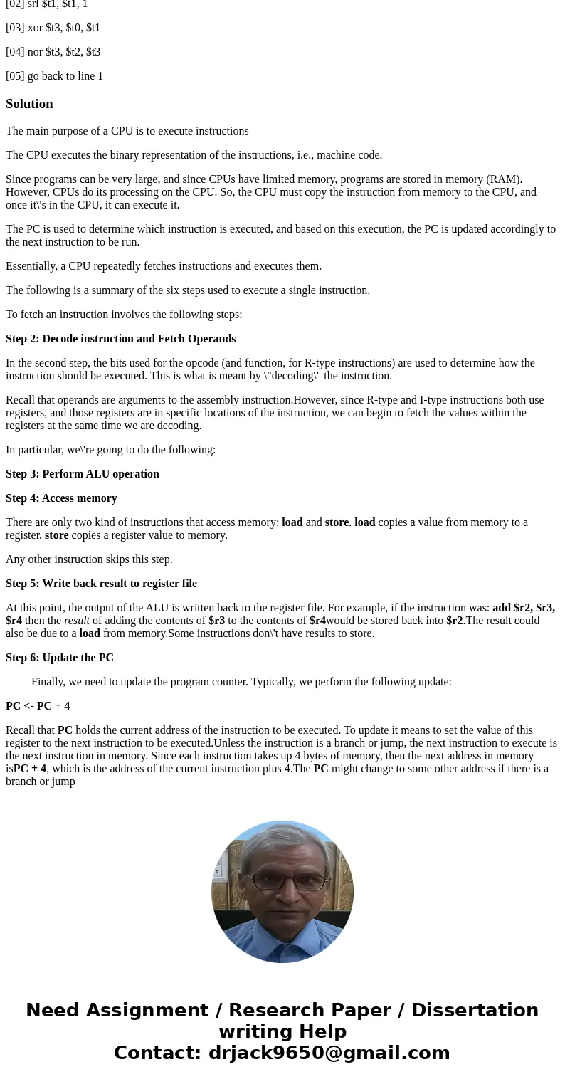 Let $t0 = 0xFEDC_4321, $t1 = 0x9876_ABCD, and $t2 = AAAA_AAAA. Suppose the following sequence of instructions (below) is performed exactly four times, i.e., we  Let $t0 = 0xFEDC_4321, $t1 = 0x9876_ABCD, and $t2 = AAAA_AAAA. Suppose the following sequence of instructions (below) is performed exactly four times, i.e., we