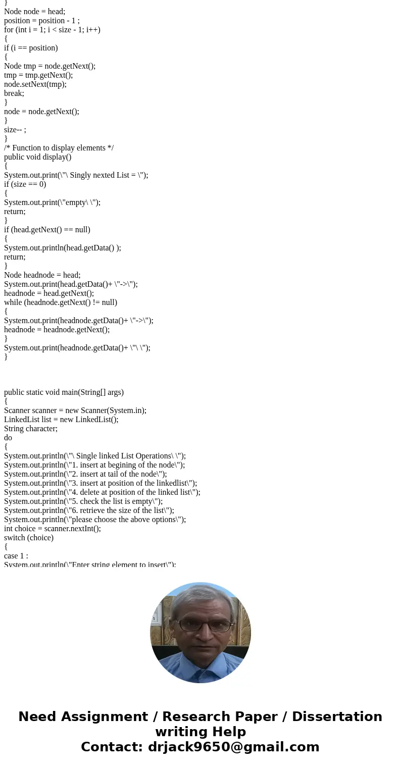 Linked Lists (Not Using Java Libraries) Objectives Design and write a method to insert items into a list (head, tail, middle) Design and write a method to remov