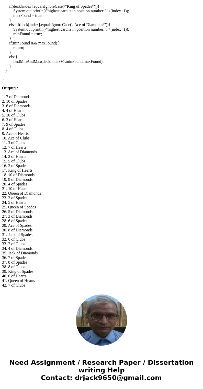 make a program that will produce a deck of fifty-two cards , the cards are in random order every time you run the program, also create a Recursion program to de make a program that will produce a deck of fifty-two cards , the cards are in random order every time you run the program, also create a Recursion program to de