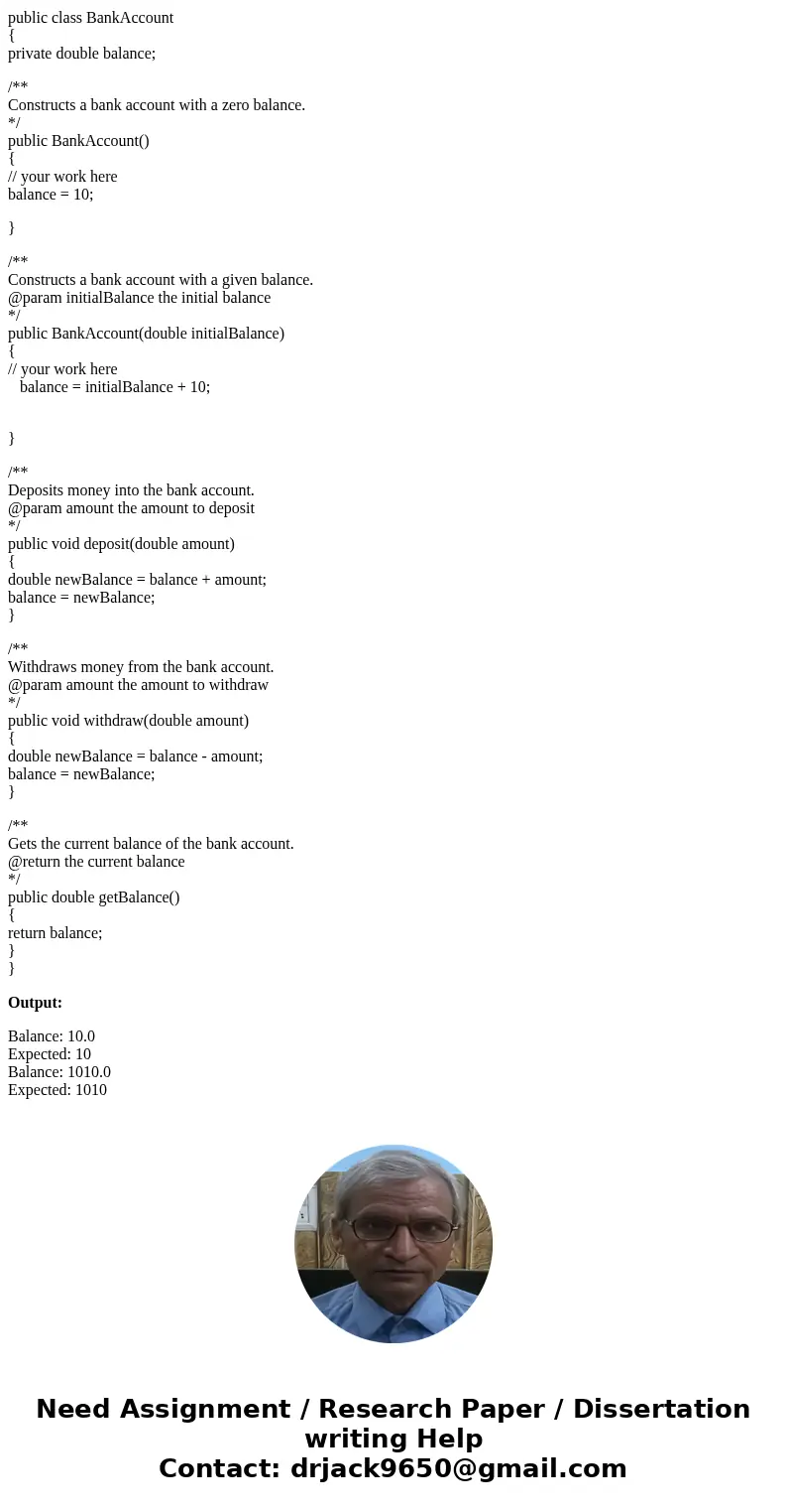 NOTE: The completed code must pass in the following compiler. Please make absolutely sure it does before posting: http://codecheck.it/codecheck/files?repo=bj4cc NOTE: The completed code must pass in the following compiler. Please make absolutely sure it does before posting: http://codecheck.it/codecheck/files?repo=bj4cc