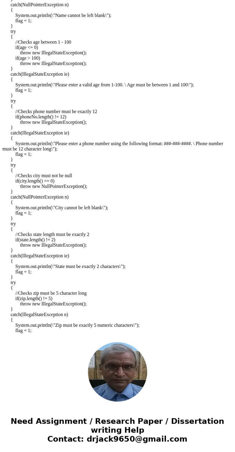 Overview We will be adding some validation to our Contact classes to prevent bad values from being stored in the classes. We will also let the user create new c Overview We will be adding some validation to our Contact classes to prevent bad values from being stored in the classes. We will also let the user create new c