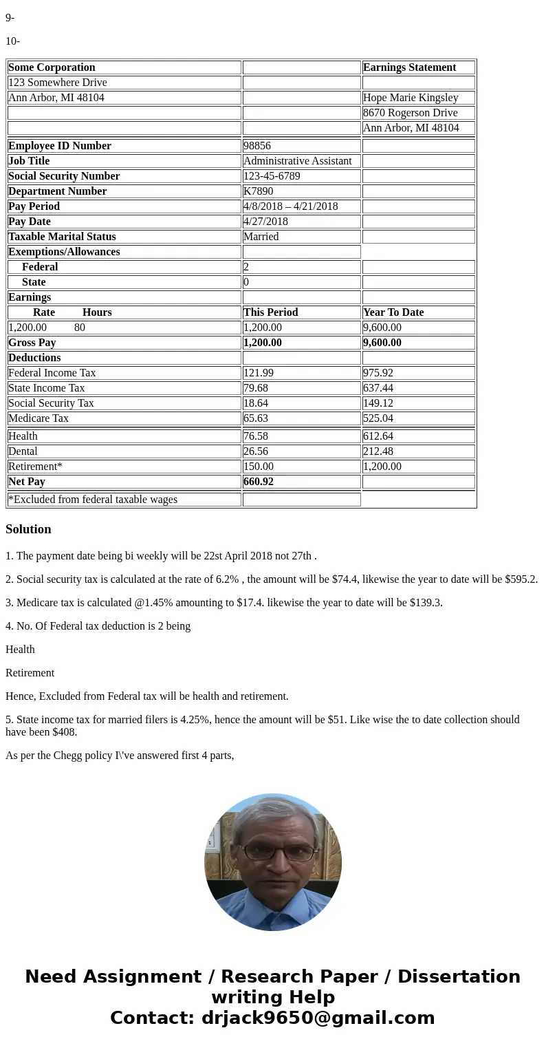 Paystub Mistakes Assignment New employees rely on the payroll accounting professional to help them understand their pay check. Quite often candidates are wooed 