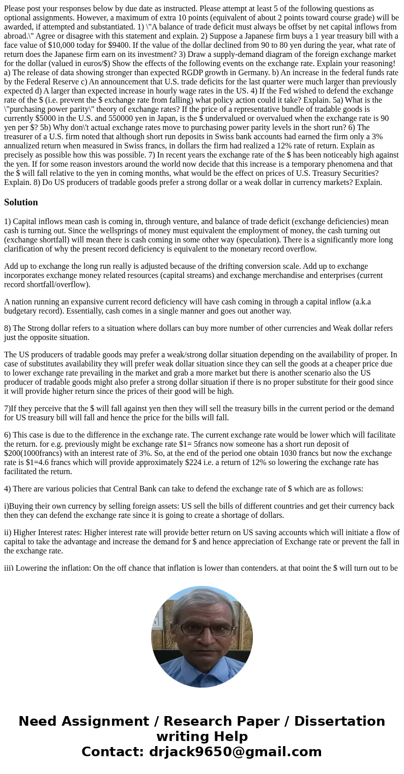 Please post your responses below by due date as instructed. Please attempt at least 5 of the following questions as optional assignments. However, a maximum of  Please post your responses below by due date as instructed. Please attempt at least 5 of the following questions as optional assignments. However, a maximum of