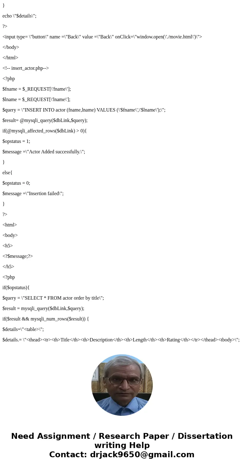 Task 1 1) Create an initial HTML page titled movies.html with 2 buttons. The first button will be labeled \  Task 1 1) Create an initial HTML page titled movies.html with 2 buttons. The first button will be labeled \
