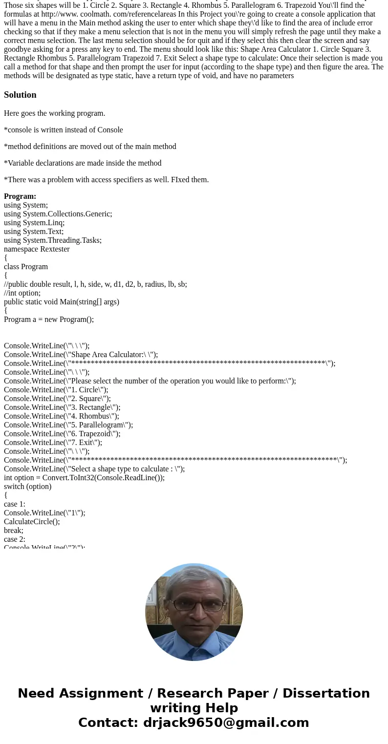 This is a C# program. I attached the code I have so far but I get a million errors when I debug it and I dont know how to fix it .. I dont know if its right in  This is a C# program. I attached the code I have so far but I get a million errors when I debug it and I dont know how to fix it .. I dont know if its right in