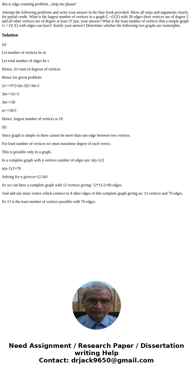 this is edge counting problem....help me please! Attempt the following problems and write your answer in the blue book provided. Show all steps and arguments cl this is edge counting problem....help me please! Attempt the following problems and write your answer in the blue book provided. Show all steps and arguments cl