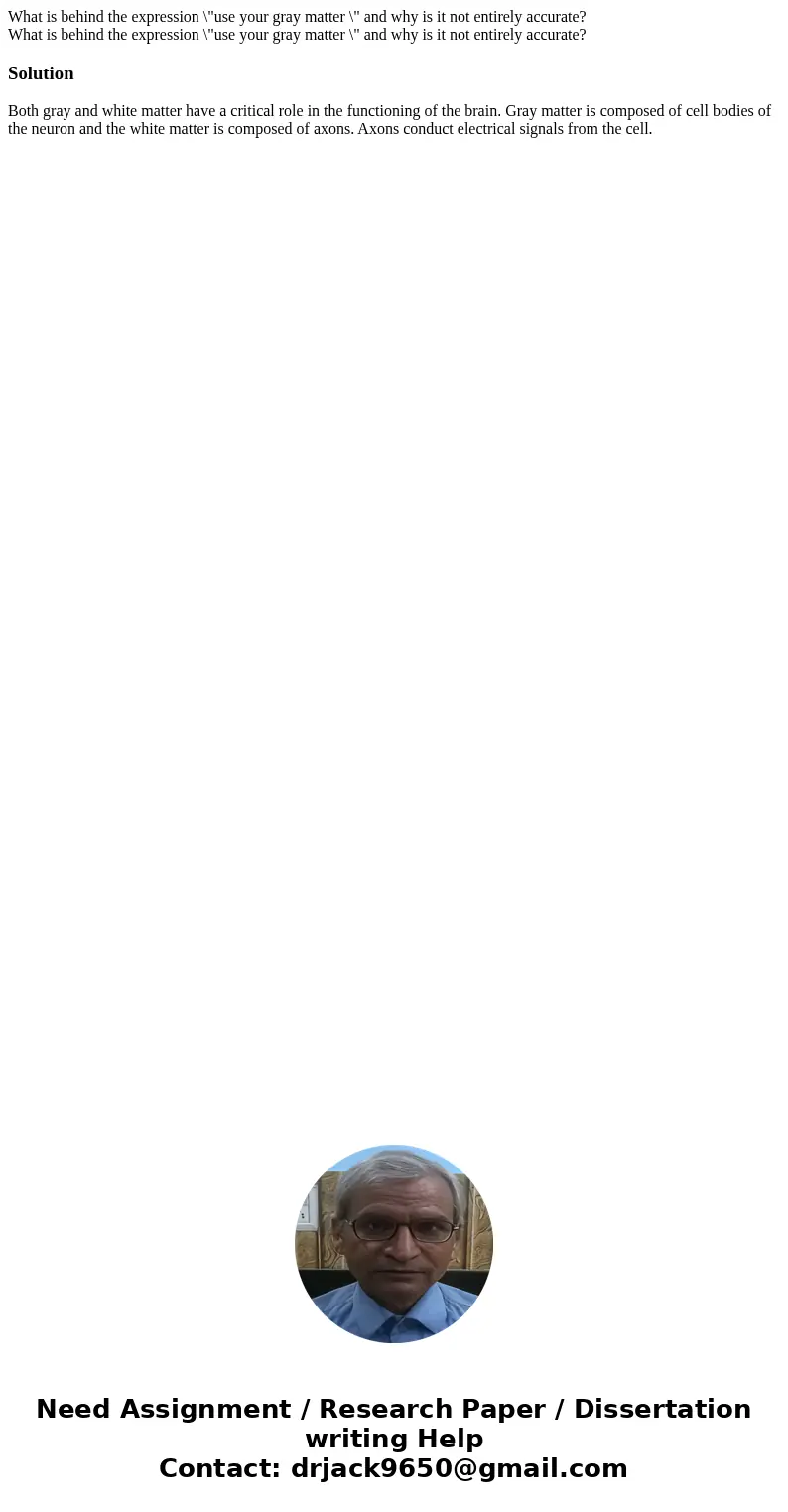 What is behind the expression \  What is behind the expression \