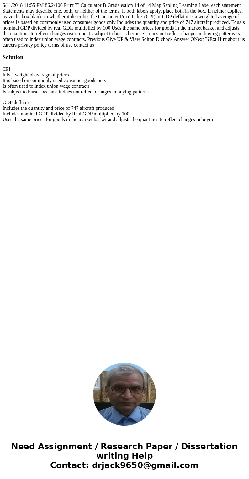 6/11/2018 11:55 PM 86.2/100 Print ?? Calculator B Grade estion 14 of 14 Map Sapling Learning Label each statement Statements may describe one, both, or neither  6/11/2018 11:55 PM 86.2/100 Print ?? Calculator B Grade estion 14 of 14 Map Sapling Learning Label each statement Statements may describe one, both, or neither
