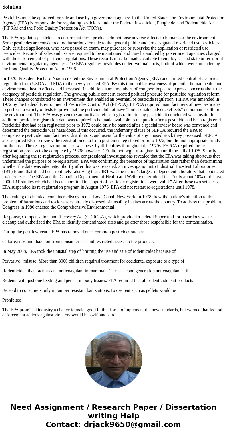 9. What legal action could the Federal Government take against the state of New York if it decided to ban an EPA-approved pesticide from being used in the state 9. What legal action could the Federal Government take against the state of New York if it decided to ban an EPA-approved pesticide from being used in the state