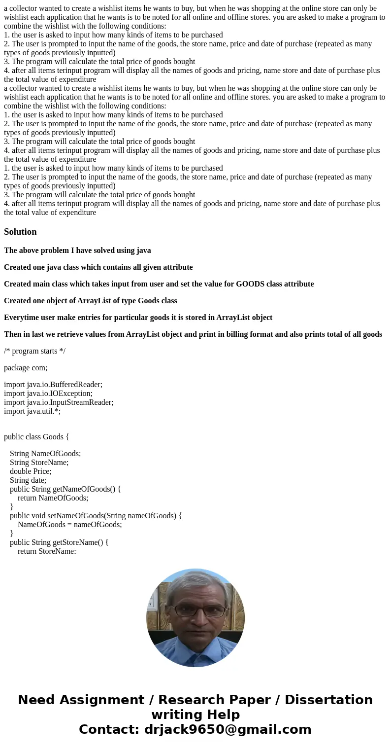 a collector wanted to create a wishlist items he wants to buy, but when he was shopping at the online store can only be wishlist each application that he wants  a collector wanted to create a wishlist items he wants to buy, but when he was shopping at the online store can only be wishlist each application that he wants