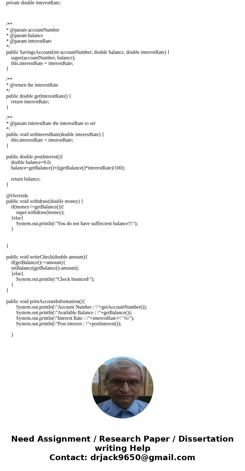 a. Define the class bankAccount to store a bank customer’s account number and balance. Suppose that account number is of type int, and balance is of type double a. Define the class bankAccount to store a bank customer’s account number and balance. Suppose that account number is of type int, and balance is of type double
