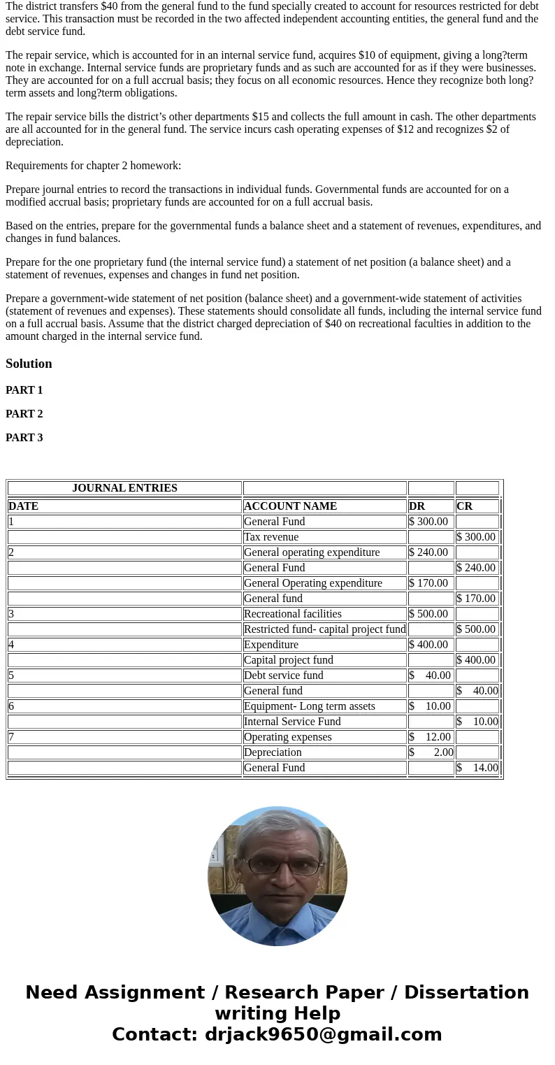 A new district was created and named Olympia City and State Recreation District. The district established the following funds – each is a separate fiscal and ac