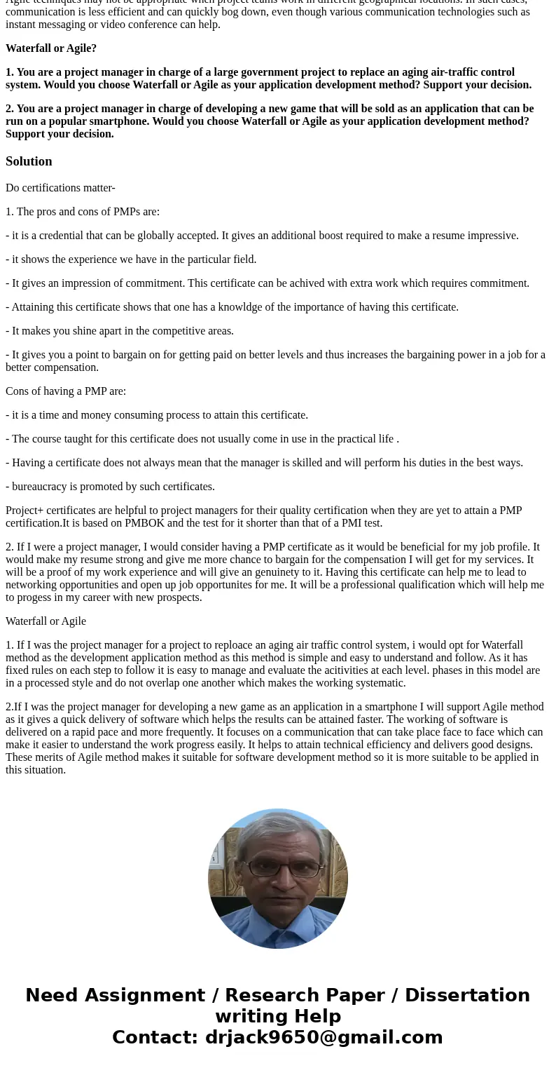Book\'s name: Marchewka, J. (2015). Information Technology Project Management: Providing Measurable Organizational Value (5th ed.). Wiley. Questions from chapte Book\'s name: Marchewka, J. (2015). Information Technology Project Management: Providing Measurable Organizational Value (5th ed.). Wiley. Questions from chapte