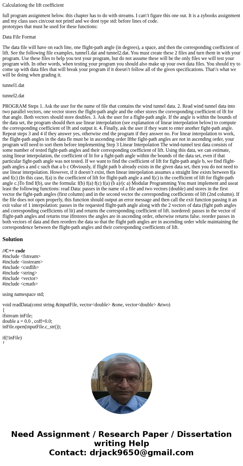Calculationg the lift coefficient full program assignment below. this chapter has to do with streams. I can\'t figure this one out. It is a zybooks assignment a Calculationg the lift coefficient full program assignment below. this chapter has to do with streams. I can\'t figure this one out. It is a zybooks assignment a