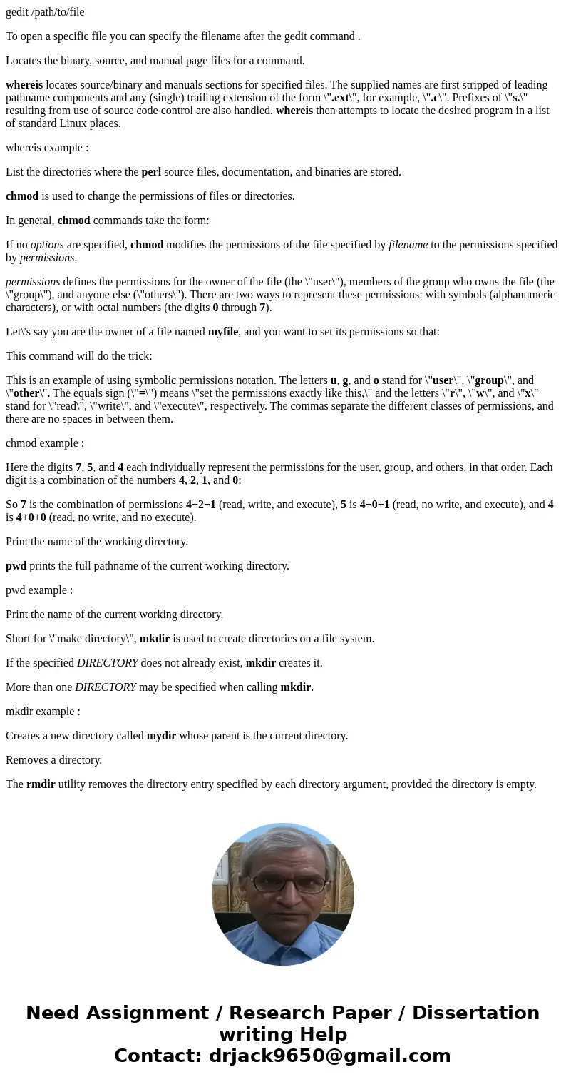 Copy that information in your laboratory report and fill out the following table SolutionFor instance, the directory name \  Copy that information in your laboratory report and fill out the following table SolutionFor instance, the directory name \