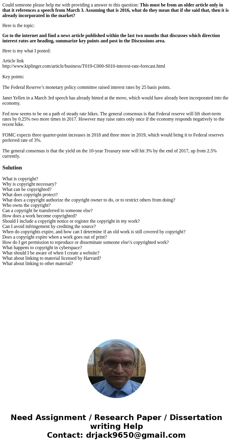Could someone please help me with providing a answer to this question: This must be from an older article only in that it references a speech from March 3. Assu Could someone please help me with providing a answer to this question: This must be from an older article only in that it references a speech from March 3. Assu