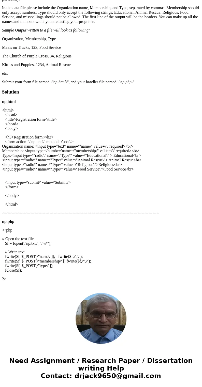 Create a document with a form that registers all non-profit organizations in the area, the number of members they have, and the type of organization. After the  Create a document with a form that registers all non-profit organizations in the area, the number of members they have, and the type of organization. After the