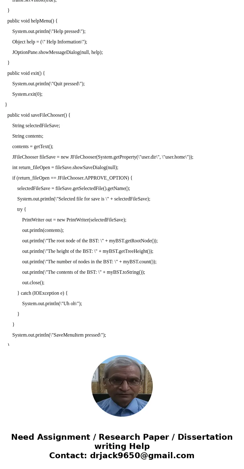 Dear Experts, topic Binary Search Tree (BST). Please help on below request urgently. Thanks Coding provided. Please help mofidy based on question requirement. Q Dear Experts, topic Binary Search Tree (BST). Please help on below request urgently. Thanks Coding provided. Please help mofidy based on question requirement. Q
