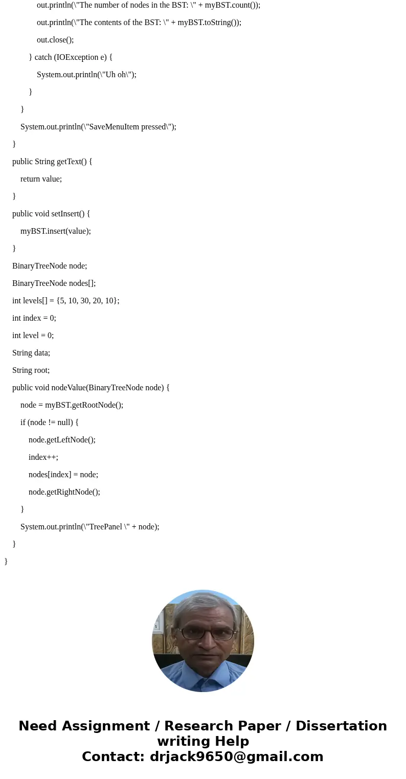 Dear Experts, topic Binary Search Tree (BST). Please help on below request urgently. Thanks Coding provided. Please help mofidy based on question requirement. Q Dear Experts, topic Binary Search Tree (BST). Please help on below request urgently. Thanks Coding provided. Please help mofidy based on question requirement. Q