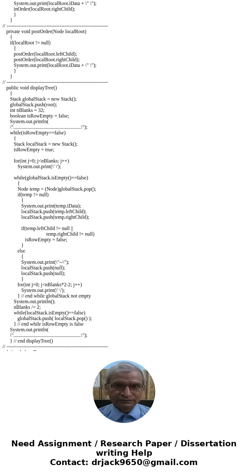 Dear Experts, topic Binary Search Tree (BST). Please help on below request urgently. Thanks Coding provided. Please help mofidy based on question requirement. Q Dear Experts, topic Binary Search Tree (BST). Please help on below request urgently. Thanks Coding provided. Please help mofidy based on question requirement. Q