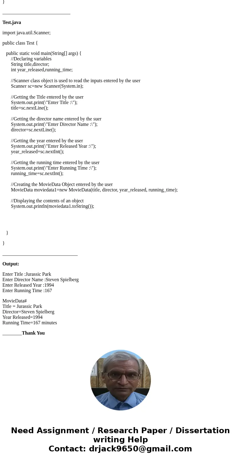 Design a class named \