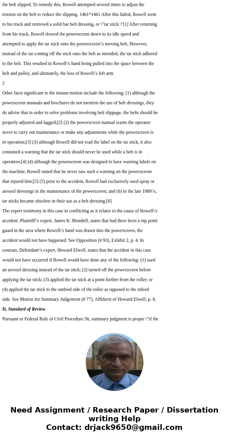 Edward ROWELL; Randie Rowell, Plaintiffs, v. POWERSCREEN INTERNATIONAL, LIMITED, a United Kingdom Corporation; Powerscreen of Arizona, Inc., an Arizona Corporat Edward ROWELL; Randie Rowell, Plaintiffs, v. POWERSCREEN INTERNATIONAL, LIMITED, a United Kingdom Corporation; Powerscreen of Arizona, Inc., an Arizona Corporat
