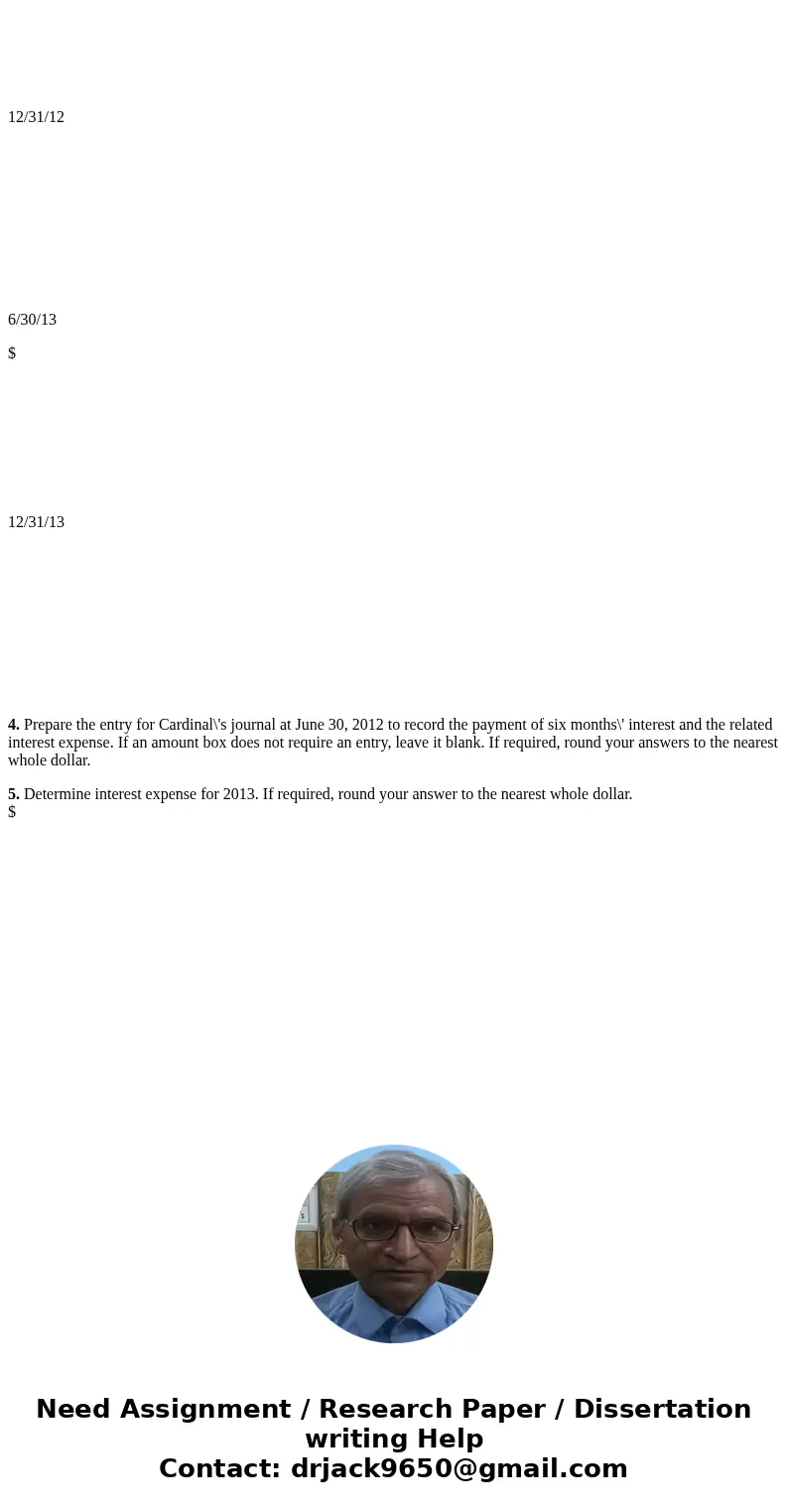 Exercise 9-60 (Algorithmic) Note Interest Payment and Interest Expense (Effective Interest) Cardinal Company sold $186,000 of 10-year, 8 percent notes for $175,