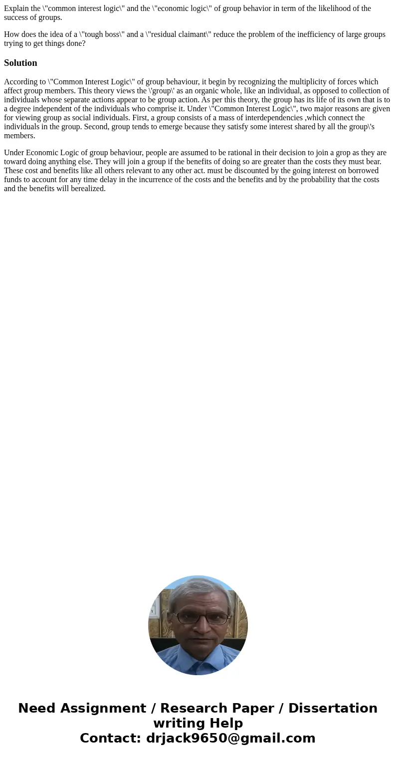 Explain the \ Explain the \