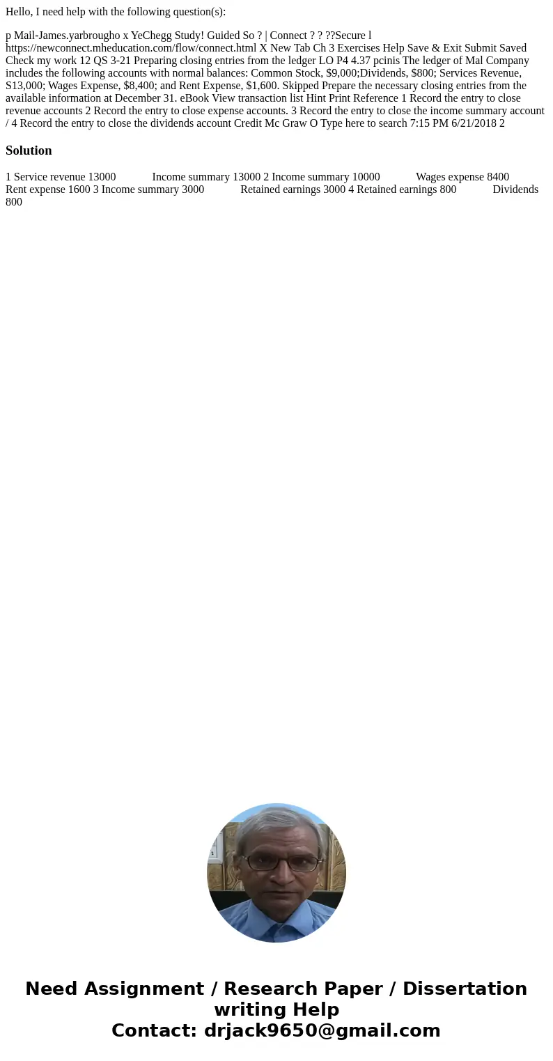 Hello, I need help with the following question(s): p Mail-James.yarbrougho x YeChegg Study! Guided So ? | Connect ? ? ??Secure l https://newconnect.mheducation. Hello, I need help with the following question(s): p Mail-James.yarbrougho x YeChegg Study! Guided So ? | Connect ? ? ??Secure l https://newconnect.mheducation.