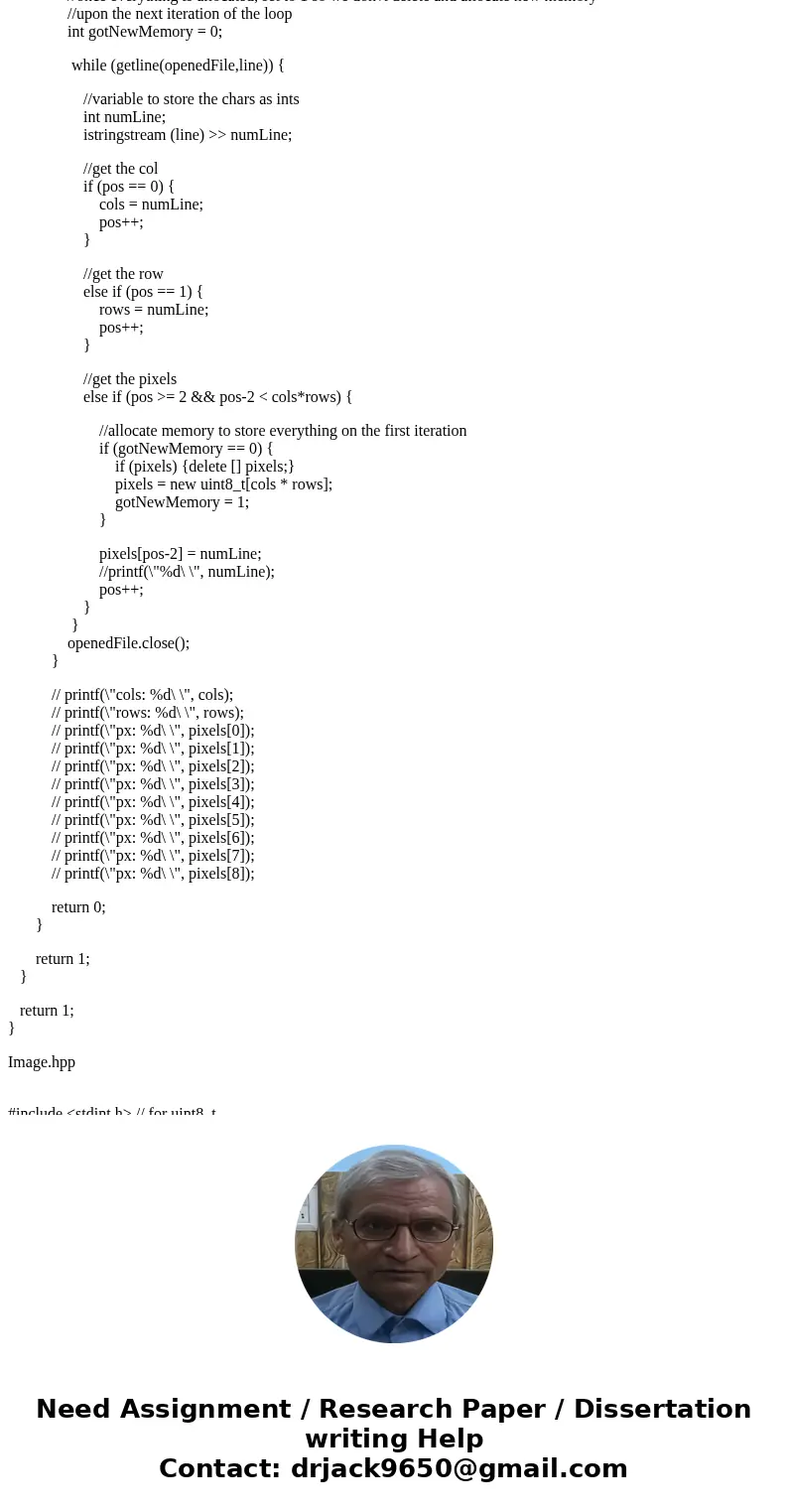 Help me fix the error shown above in my code of image.cpp please~ Image.cpp(the code i wrote): #include #include \ Help me fix the error shown above in my code of image.cpp please~ Image.cpp(the code i wrote): #include #include \