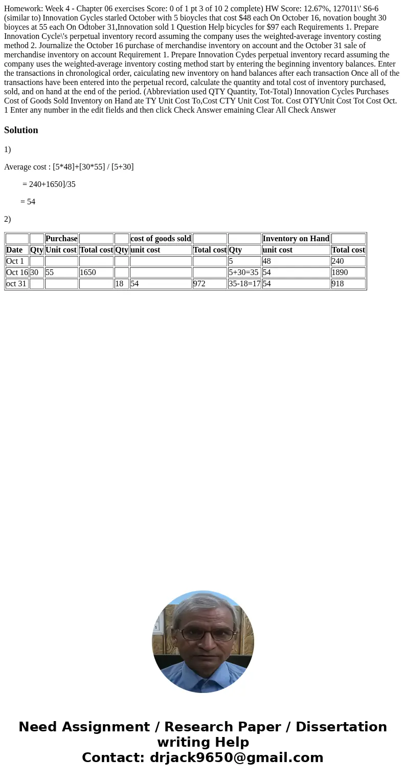 Homework: Week 4 - Chapter 06 exercises Score: 0 of 1 pt 3 of 10 2 complete) HW Score: 12.67%, 127011\' S6-6 (similar to) Innovation Gycles starled October wit  Homework: Week 4 - Chapter 06 exercises Score: 0 of 1 pt 3 of 10 2 complete) HW Score: 12.67%, 127011\' S6-6 (similar to) Innovation Gycles starled October wit