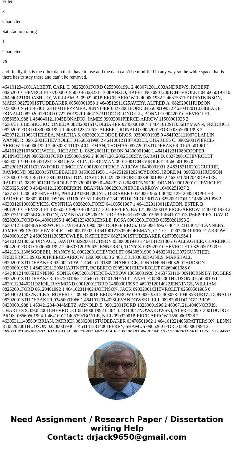 I am having trouble with this Java program I am not really sure how to start it here is what I have to do ABC Used Cars Part 1. ABC Used Cars needs a report. Th