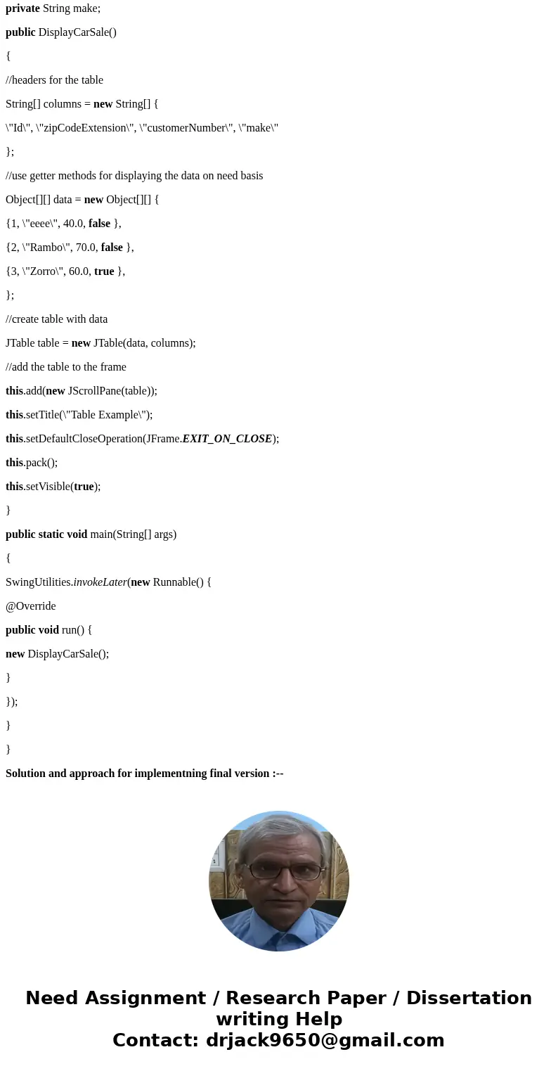 I am having trouble with this Java program I am not really sure how to start it here is what I have to do ABC Used Cars Part 1. ABC Used Cars needs a report. Th