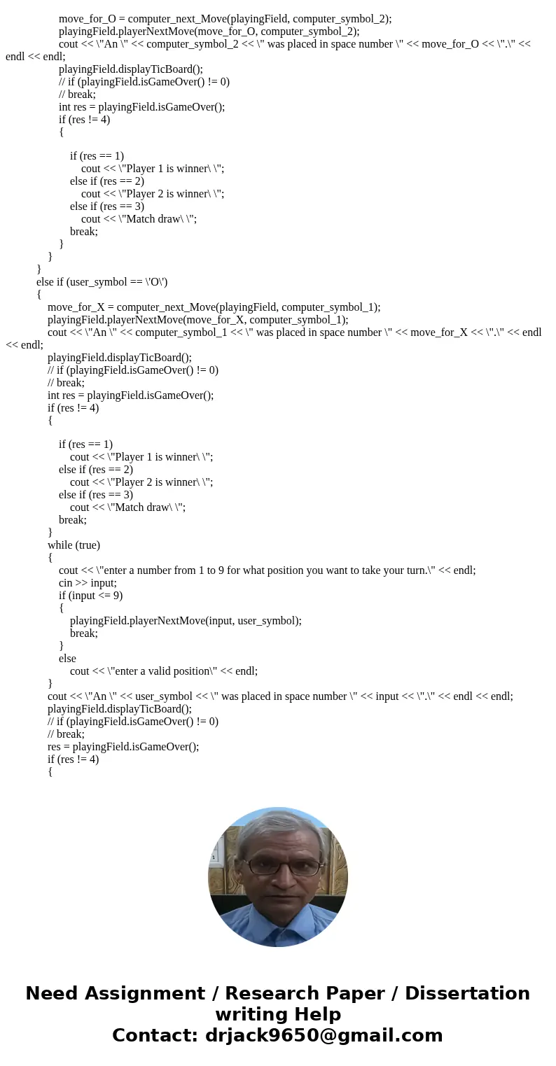 I am writing a c++ program. But it break after 1 round, Please help me to figue this out!!! Please include sample output. ///Main #include <iostream> #inc I am writing a c++ program. But it break after 1 round, Please help me to figue this out!!! Please include sample output. ///Main #include <iostream> #inc