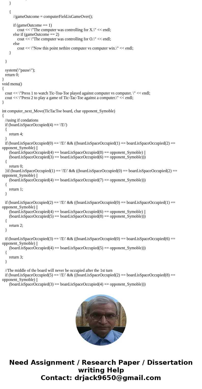 I am writing a c++ program. But it break after 1 round, Please help me to figue this out!!! Please include sample output. ///Main #include <iostream> #inc I am writing a c++ program. But it break after 1 round, Please help me to figue this out!!! Please include sample output. ///Main #include <iostream> #inc