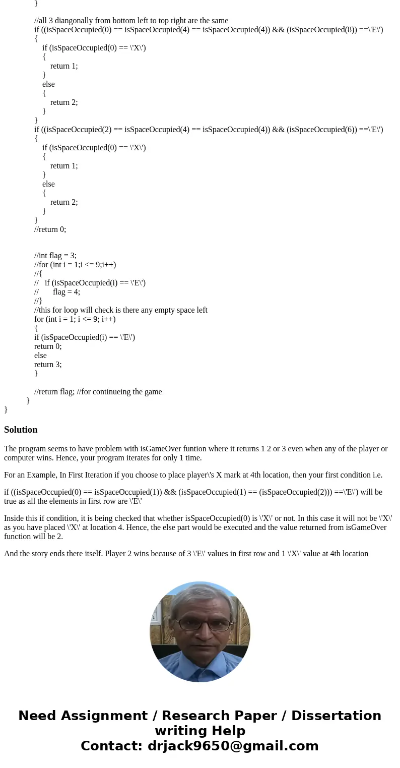 I am writing a c++ program. But it break after 1 round, Please help me to figue this out!!! Please include sample output. ///Main #include <iostream> #inc I am writing a c++ program. But it break after 1 round, Please help me to figue this out!!! Please include sample output. ///Main #include <iostream> #inc