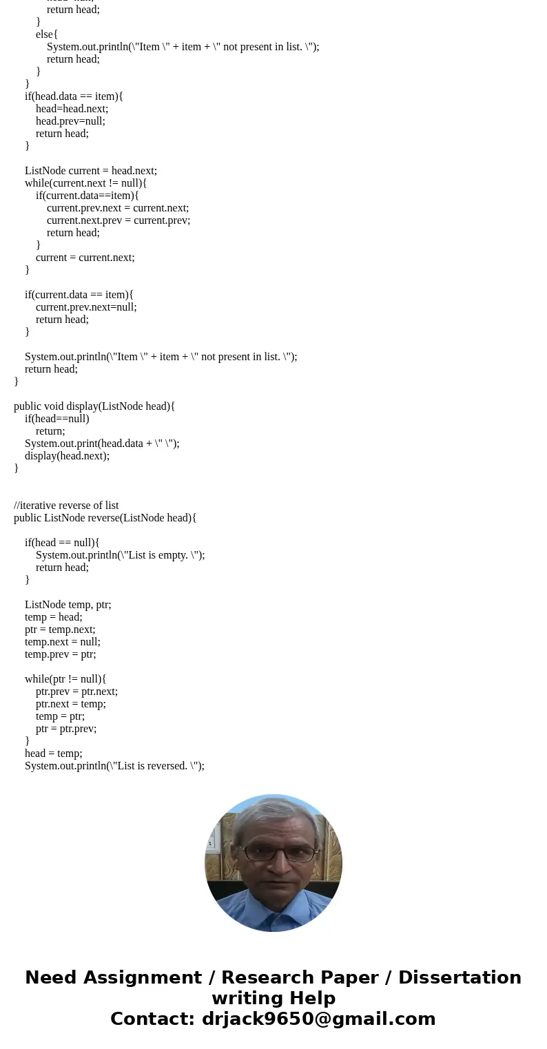 I need a driver file for my java code I have already written that demonstrates each of the methods(goToNext, goToPrev, getDataAtCurrent, setDataAtCurrent, inser I need a driver file for my java code I have already written that demonstrates each of the methods(goToNext, goToPrev, getDataAtCurrent, setDataAtCurrent, inser
