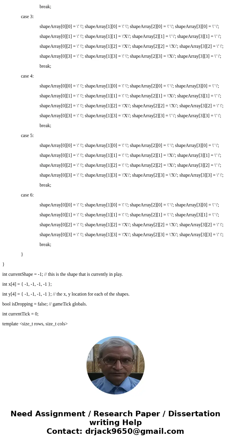 I\'m trying again - Okay, I\'m in need of some help - this is the code I have so far for a C++ project on Tetris that uses the Visual Studio (which is why the # I\'m trying again - Okay, I\'m in need of some help - this is the code I have so far for a C++ project on Tetris that uses the Visual Studio (which is why the #