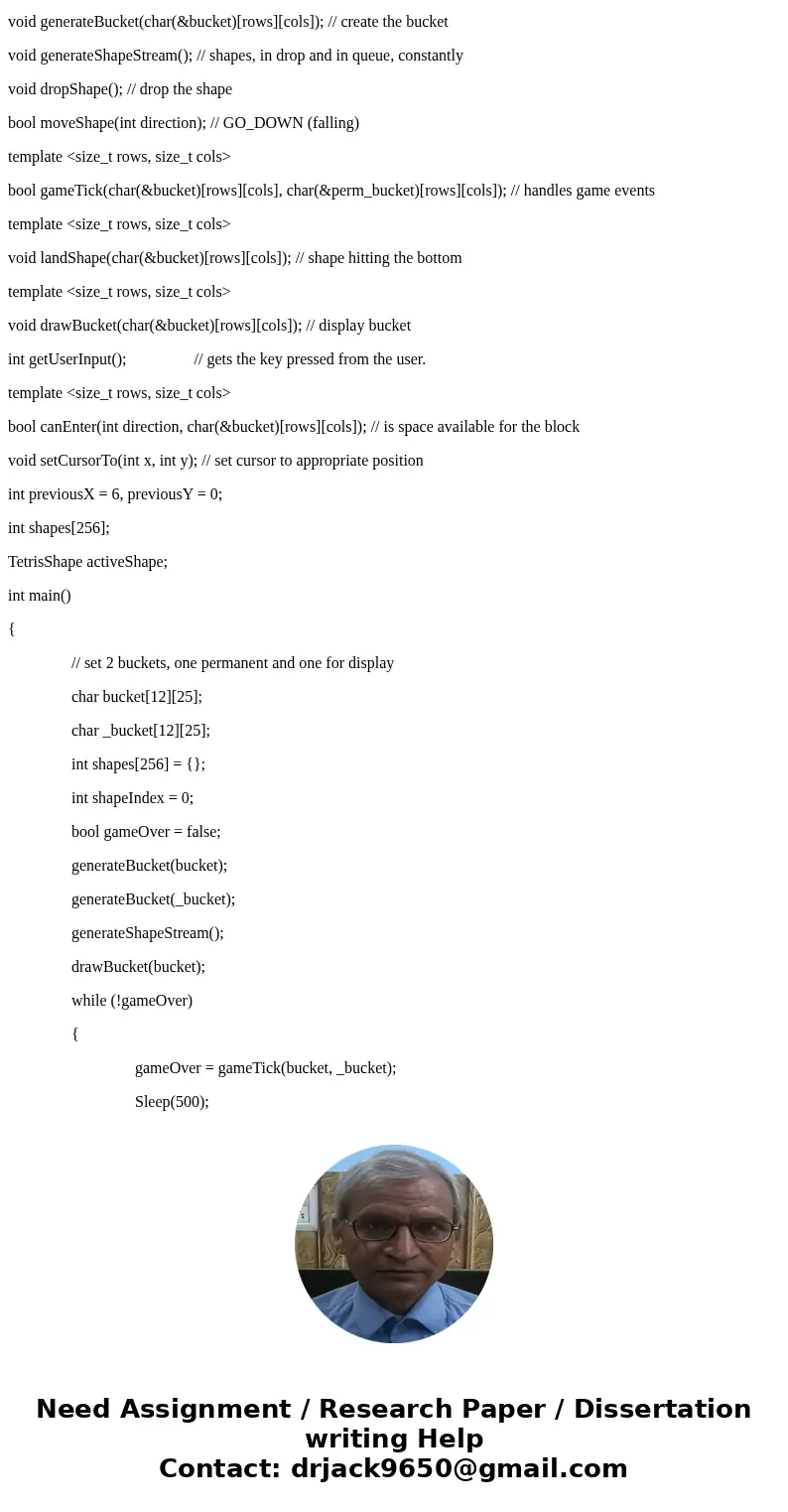 I\'m trying again - Okay, I\'m in need of some help - this is the code I have so far for a C++ project on Tetris that uses the Visual Studio (which is why the # I\'m trying again - Okay, I\'m in need of some help - this is the code I have so far for a C++ project on Tetris that uses the Visual Studio (which is why the #
