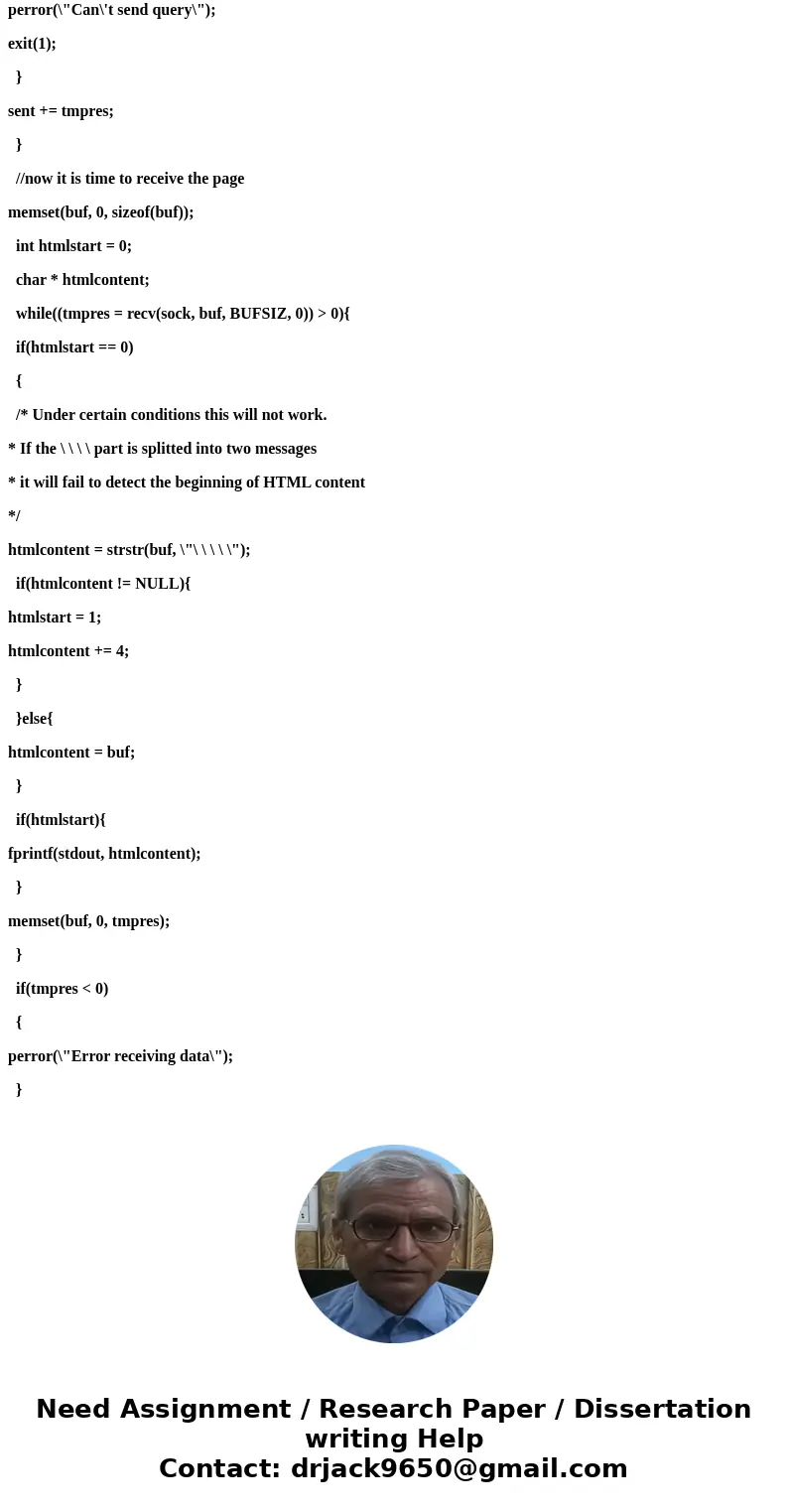 Implement a simple web browser that retrieves a web page using HTTP protocol. If the number of arguments is incorrect, then show usage and exit. Establish a TCP Implement a simple web browser that retrieves a web page using HTTP protocol. If the number of arguments is incorrect, then show usage and exit. Establish a TCP