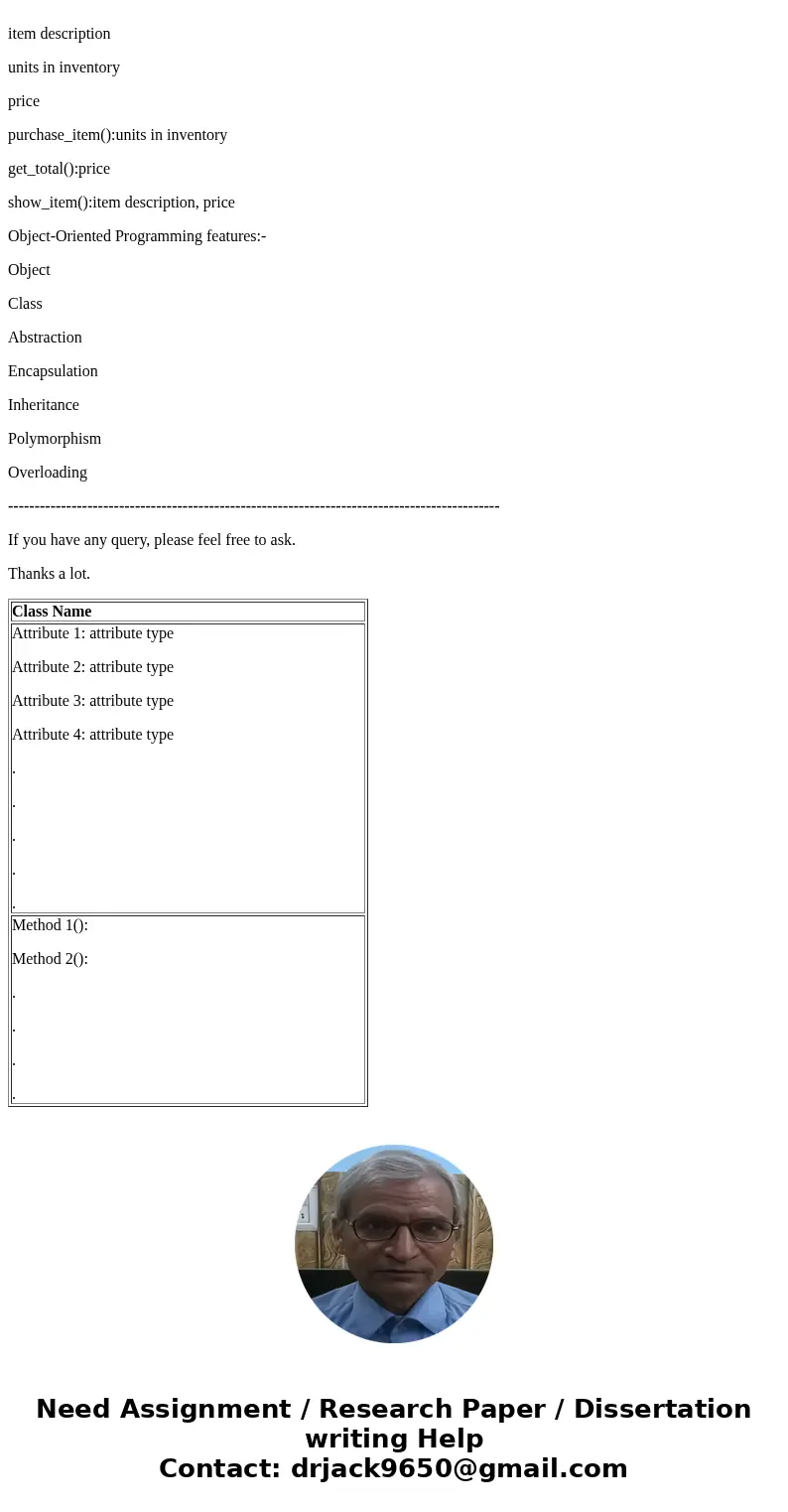 In this assignment we are look and Object-Oriented Programming concepts. You have been requested to develop the logic for program to process a class called Reta In this assignment we are look and Object-Oriented Programming concepts. You have been requested to develop the logic for program to process a class called Reta