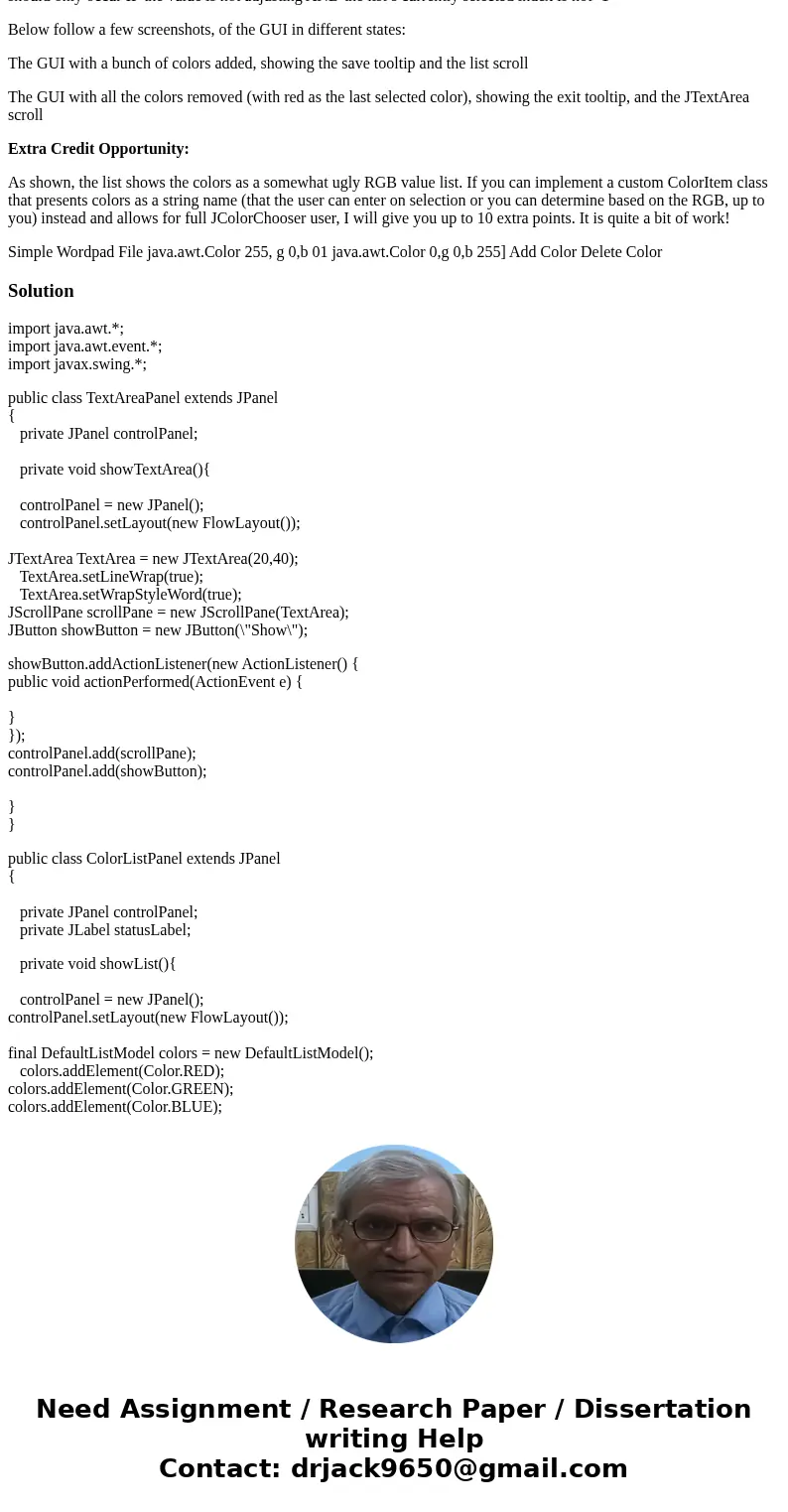 In this lab, you will create a custom word pad with saving and loading functionality, an exit option, and a customizable background color. First off, please mak In this lab, you will create a custom word pad with saving and loading functionality, an exit option, and a customizable background color. First off, please mak