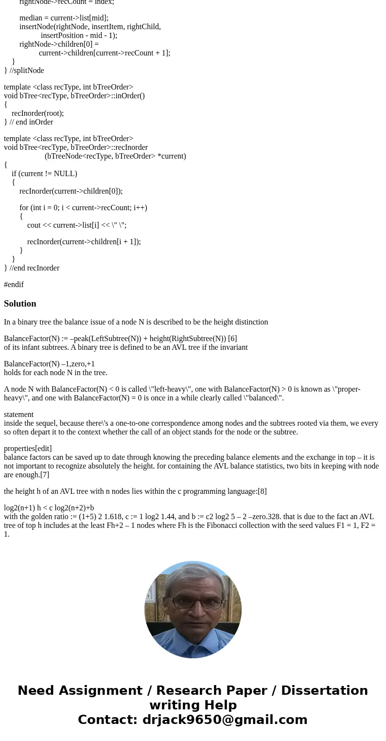 Modify this code to do an Insert function for an AVL tree, instead of a B-Tree . Please compile in Microsoft Visual studio, as it is the IDE that is required fo Modify this code to do an Insert function for an AVL tree, instead of a B-Tree . Please compile in Microsoft Visual studio, as it is the IDE that is required fo