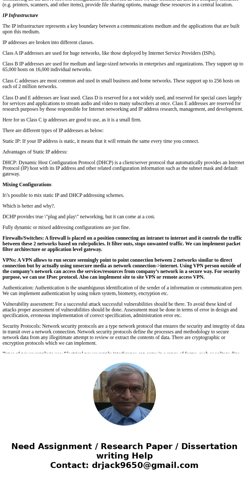 n Option #1, you have been hired as an IT expert by a small firm to set up an office for 20 staff members, half of whom will work with desktop computers and the n Option #1, you have been hired as an IT expert by a small firm to set up an office for 20 staff members, half of whom will work with desktop computers and the