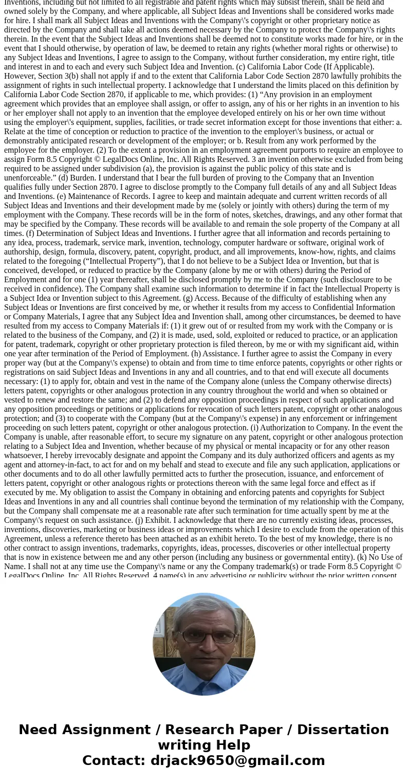 Protection of confidential information Contract provision: “Except as the Company may otherwise authorize in writing, I will not use or disclose to others, repr Protection of confidential information Contract provision: “Except as the Company may otherwise authorize in writing, I will not use or disclose to others, repr