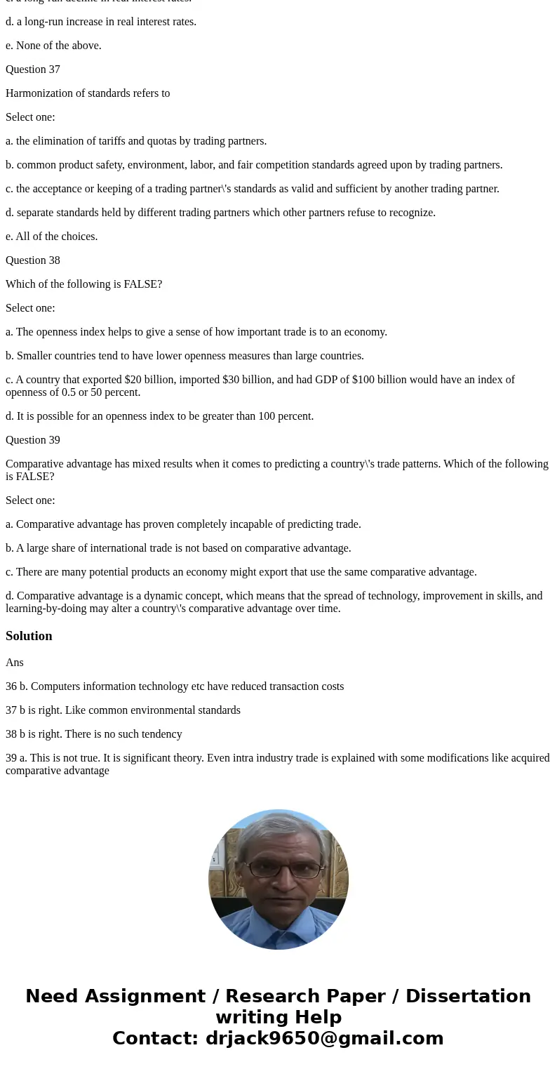 question 36 Recent technological changes have had profound effects on the movement of capital across international boundaries. One of the main effects has been  question 36 Recent technological changes have had profound effects on the movement of capital across international boundaries. One of the main effects has been