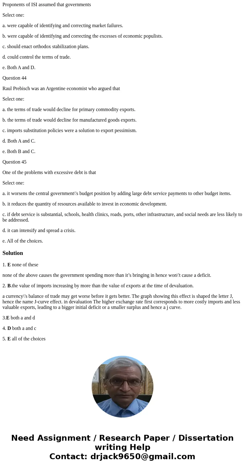 question 41 Starting from a balanced budget, which of the following would NOT cause a deficit? Select one: a. A decrease in taxes b. An increase in spending of  question 41 Starting from a balanced budget, which of the following would NOT cause a deficit? Select one: a. A decrease in taxes b. An increase in spending of